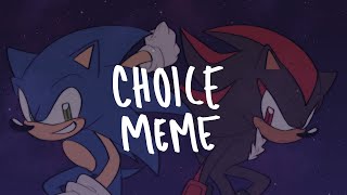 Sonic The Hedgehog  Choice Animation Meme [upl. by Murdoch]