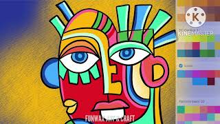 How to Draw Cubism Picasso inspired Abstract portrait  Cubism face lesson step by step [upl. by Omero]