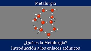 ¿Qué es la Metalurgia Introducción a los enlaces atómicos [upl. by Ydissahc]