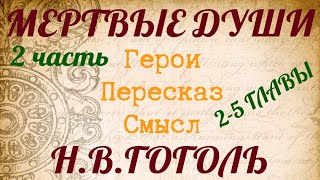 quotМЕРТВЫЕ ДУШИquot 2 часть Краткий пересказ по главам Герои Смысл Гоголь НВ [upl. by Eetsirhc]