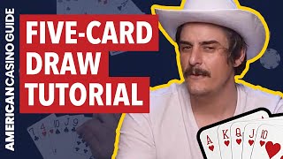 FiveCard Draw Tutorial  Old West Poker [upl. by Natanoy458]