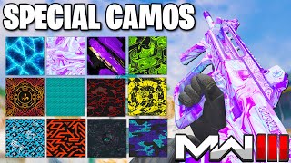 All 12 New Special Camos in MW3 Ranked CDL Pack Bundles [upl. by Anatsirhc952]