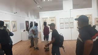 Paintings at Jehangir Art Gallery  Nagesh Thakur Vlog [upl. by Dodds]