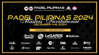 PADEL PILIPINAS MASTERS INVITATIONAL 2024 DAY4 COURT 3 Part 2 [upl. by Schilt]