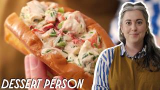 Claire Saffitzs Perfect Lobster Roll Recipe  Dessert Person [upl. by Aneehsram]