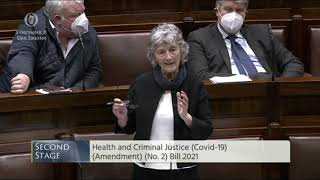 Catherine Connolly TD Health and Criminal Justice Covid19 Amendment No2 Bill 2021 [upl. by Nitsreik204]