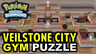 Veilstone City Gym Puzzle Guide How to Reach Gym Leader  Pokemon Brilliant Diamond Shining Pearl [upl. by Dexter]