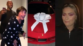 Kylie Jenner Surprising Kris Jenner with a Ferrari [upl. by Cohe]