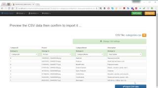 CSV import interface [upl. by Zaneta608]