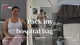 Whats In My Hospital Bag For Baby 2 [upl. by Alexandro762]