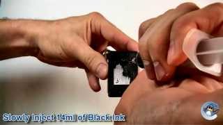 How to Refill HP 300XL HP 901XL HP 337 HP 338 amp HP 301XL Black Ink Cartridge [upl. by Alana]