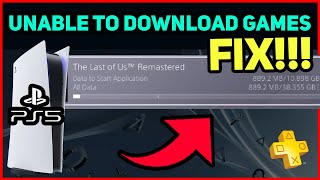 PS5 UNABLE TO DOWNLOAD GAMES EASY FIX [upl. by Dnomde]