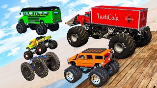 Monster Trucks Mud Battle 28  Beamng drive [upl. by Clawson558]