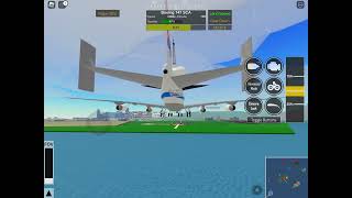 Boeing 747 SCA landing ptfs swiss001landings [upl. by Thetes]