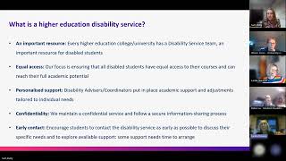 Hepp Teacher and Advisor CPD  Supporting Disabled Students into Higher Education [upl. by Swann651]