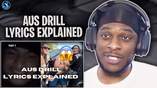 Drill Lyrics Explained Aussie Drill 🇦🇺🇦🇺 ausdrilltv  RAGTALKTV REACTION [upl. by Nanine19]