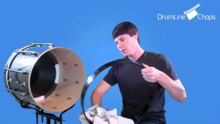 How to Change a Marching Bass Drum Head [upl. by Graces]