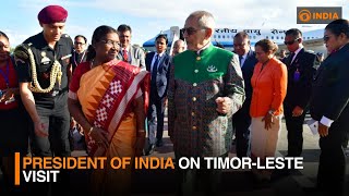 President of India on TimorLeste visit  Live  DD India [upl. by Katherina]