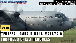 Lockheed C130 Hercules  Tentera Udara DiRaja Malaysia TUDM 2019 Asset  Subang Airport Malaysia [upl. by Ynot681]