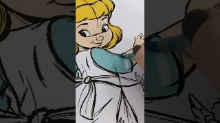 Coloring Baby Disney Princess Cinderella disney cinderella coloring disneyprincess [upl. by Adihsaar]