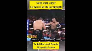 Roy Jones JR Vs John Ruiz highlights [upl. by Euqinmod]