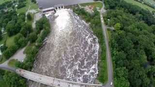 Norway Dam Tippecanoe River Flooding June 2015 [upl. by Aneehsyt]