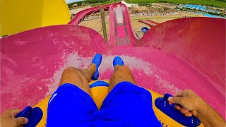 Aquapark Aquacolors  Uphill Navigatour Water Slide [upl. by Oinotnaocram]