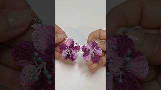 Proximo tutorial aretes de flores a crochet aretesacrochet shorts dkcrochet [upl. by Bradan]