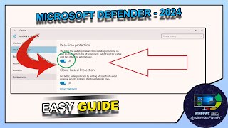 How to Turn On Windows Defender RealTime Protection  Easy Guide [upl. by Eitsyrk]