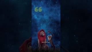 Learn from the past  Lion King movie Quote disney simba lifelesson rafiki [upl. by Lodhia901]