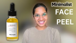 minimalist AHA PHA BHA 32 Face Peel Review [upl. by Marsland]