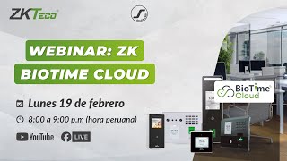 📢 Webinar ZKTeco Biotime Cloud [upl. by Annav]