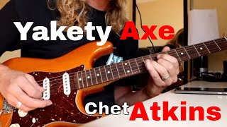 Chet Atkins Yakety Axe cover Benny Hill theme Must see [upl. by Ardnasal]