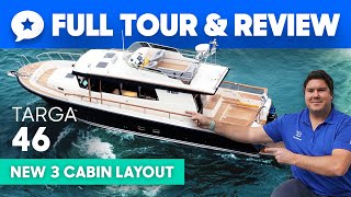 NEW Botnia Targa 46 3 Cabin Yacht Tour amp Review  YachtBuyer [upl. by Leod]