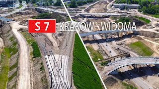 S7 Kraków  Widoma  Węzeł Grębałów Maj 2024 DRON [upl. by Giuditta723]