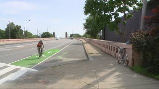 New bike lane on Lorain Avenue in Ohio City causing safety concerns for bicycle advocacy group [upl. by Barimah]