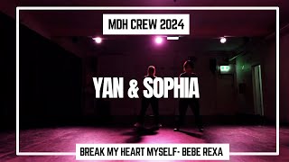 MDH CREW SHOW 2024 BREAK MY HEART MYSELF BEBE REXA  LAST FOREVER GIDLE  YAN LI CHOREOGRAPHY [upl. by Weylin285]