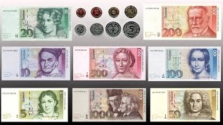 German Mark Banknotes and Coins Deutsche Mark banknoten und münzen [upl. by Allesiram]