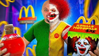 HE TURNED INTO RONALD MCDONALD LIVE [upl. by Maiah]