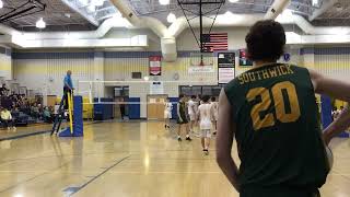 Southwick Boys Varsity Volleyball vs Chicopee Comp 5523 [upl. by Hally]