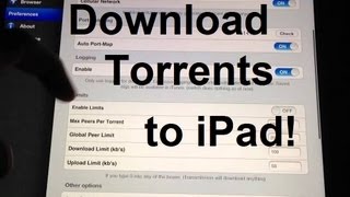 Download Torrents To iPad With iTransmission 2 [upl. by Atnoid]