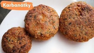 Smažené Cizrnové Placky nebo Karbanátky  Vegan [upl. by Imotih]