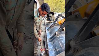 Front bucket pin change challange 🚜🚜  editing automobile Tamilnaduearthmovers [upl. by Fronniah834]