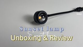 USB Sunset Project Lamp Unboxing amp Review [upl. by Eiramadnil]