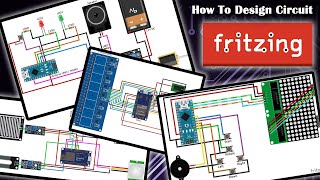 How to Design Circuit in Fritzing [upl. by Eilraep]