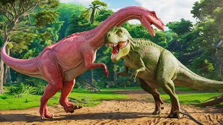 🔴Dinosaurs Racing Competition Who is The Winner Dinosaur Crossing All The Hurdles Dinosaur Comedy [upl. by Attwood]