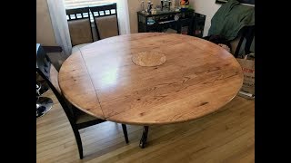 Round to Square Drop Leaf Table Top [upl. by Weisbrodt]