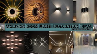 AMAZING ROOM WALL LIGHT DECORATION IDEAS 2025  NEW WALL DECORE NIGHT LAMP IDEAS Dkspainter461 [upl. by Centonze]