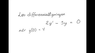 Hvordan bruke Laplace transformasjonen til å løse differensialligninger [upl. by Isborne]