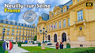 🇫🇷 NEUILLYSURSEINE Richest City in France Amazing Walking Tour 4K60fps [upl. by Slade11]